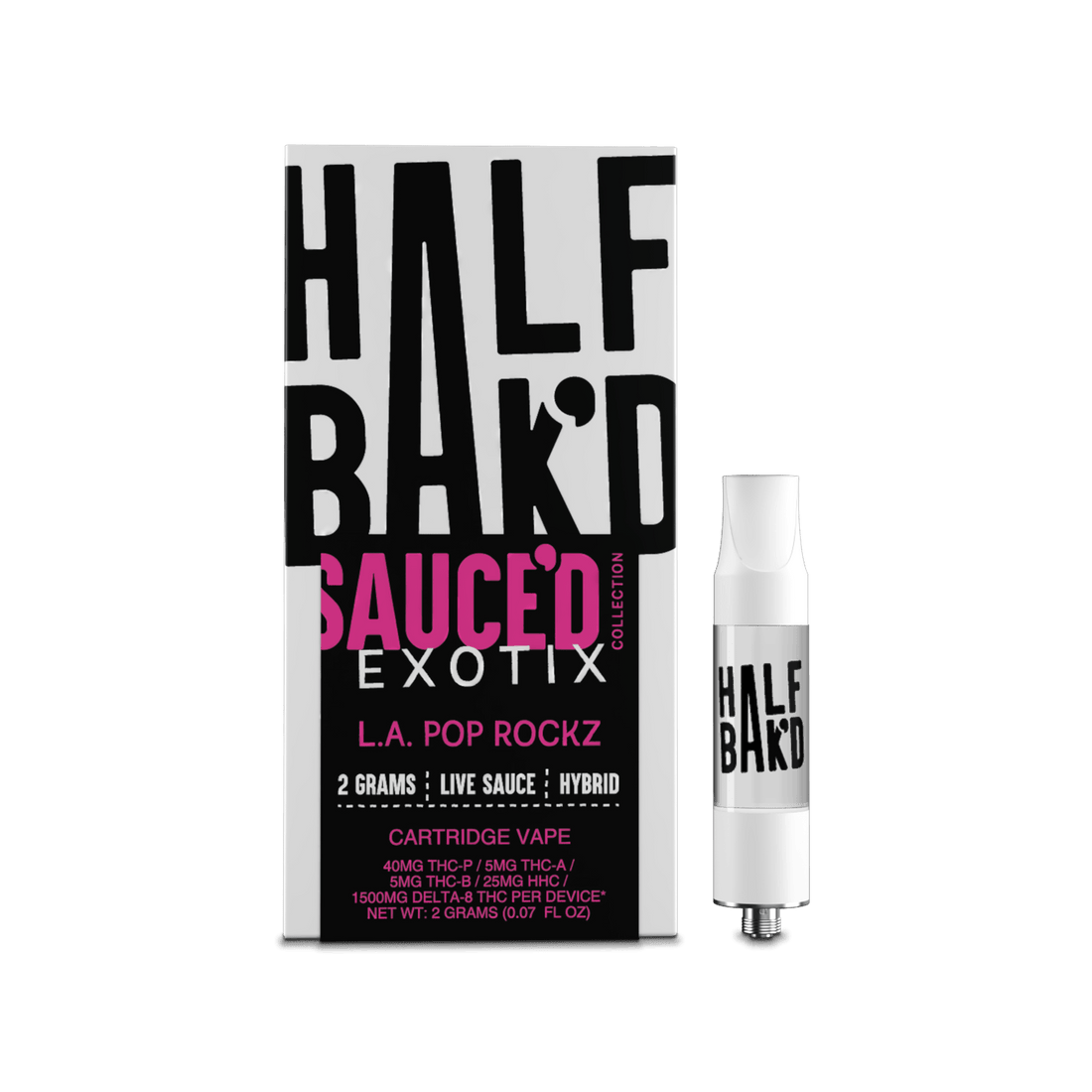 Cartuchos Half Bak’d Sauce’d Exotix 2G