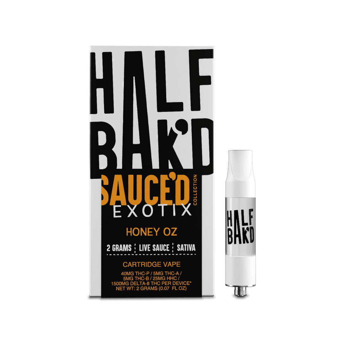Cartuchos Half Bak’d Sauce’d Exotix 2G